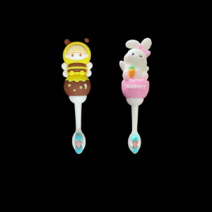 Oro-spark cartoon Animal tooth brushes set of 2 ( Honey Bee, Rabbit)